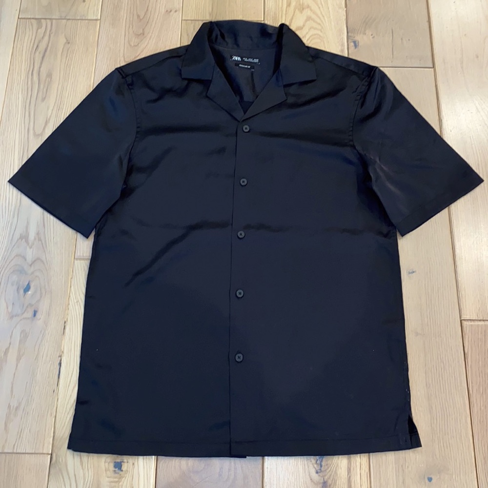 Zara satin Viscose shirt